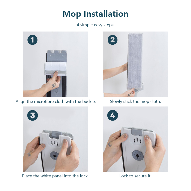 Serpillière innovante avec système auto-essorage + seau pliable