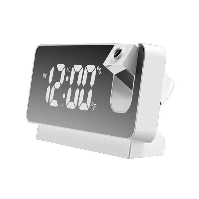 Réveil Digital miroir avec Projection LED