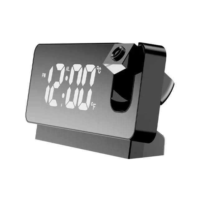 Réveil Digital miroir avec Projection LED