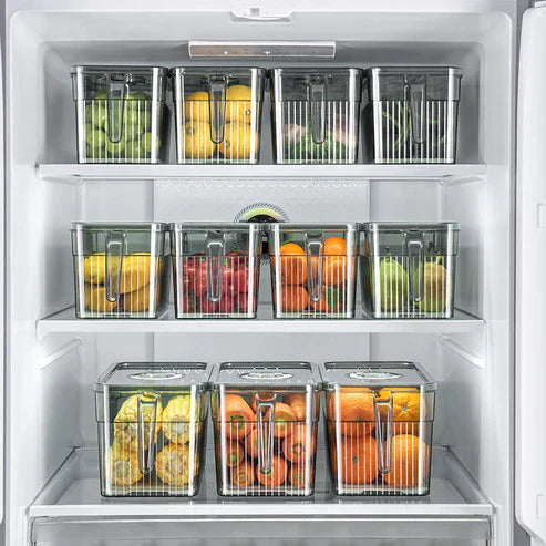 Pack 3 Boîtes de Rangement Alimentaire Hermétiques et Empilables
